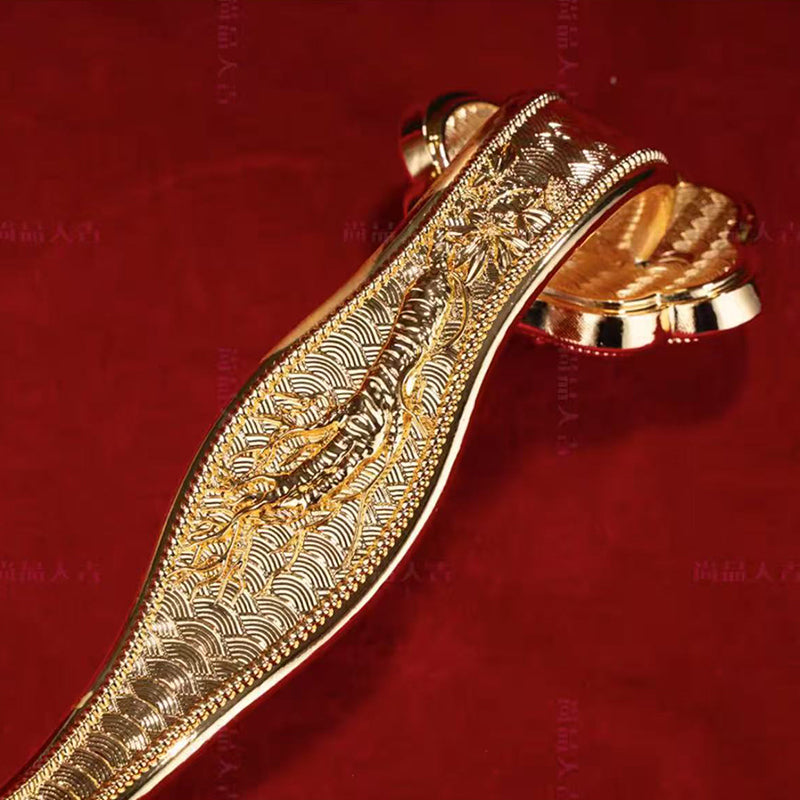 Mystic Ruyi Scepter Cloisonné Art - 26cm Blessing Gift for Fortune & Success